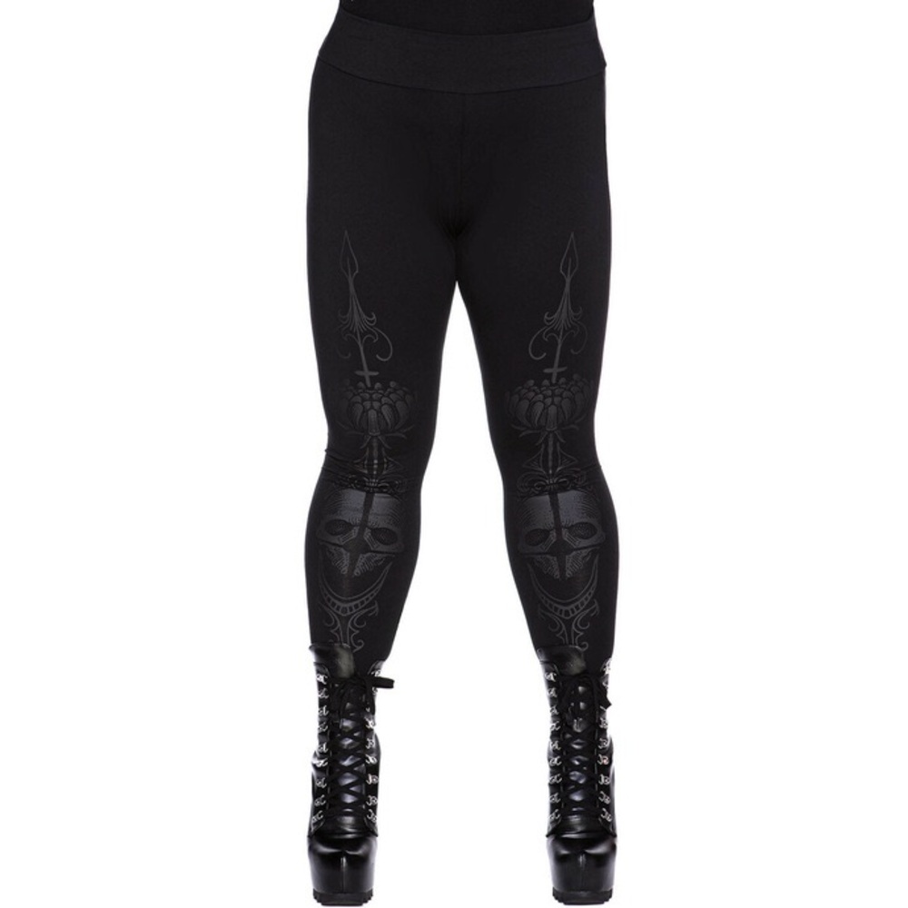 Killstar Midnight Black Leggings